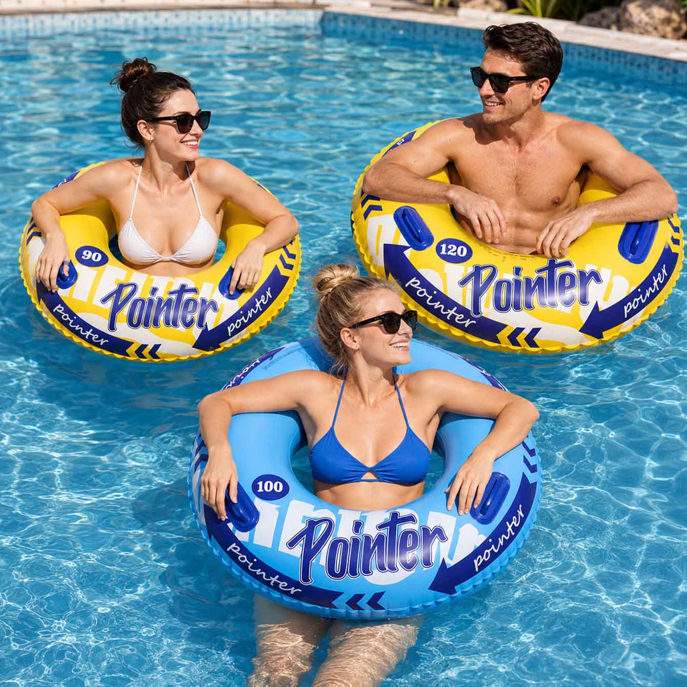 Pool Float Ring Inflatable - 1 Pezzo Anello Gonfiabile da Nuoto