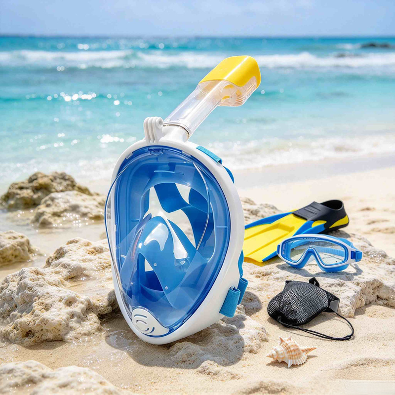 Maschera da snorkeling a viso  - Snorkel Mask Full Face recensione e prezzo