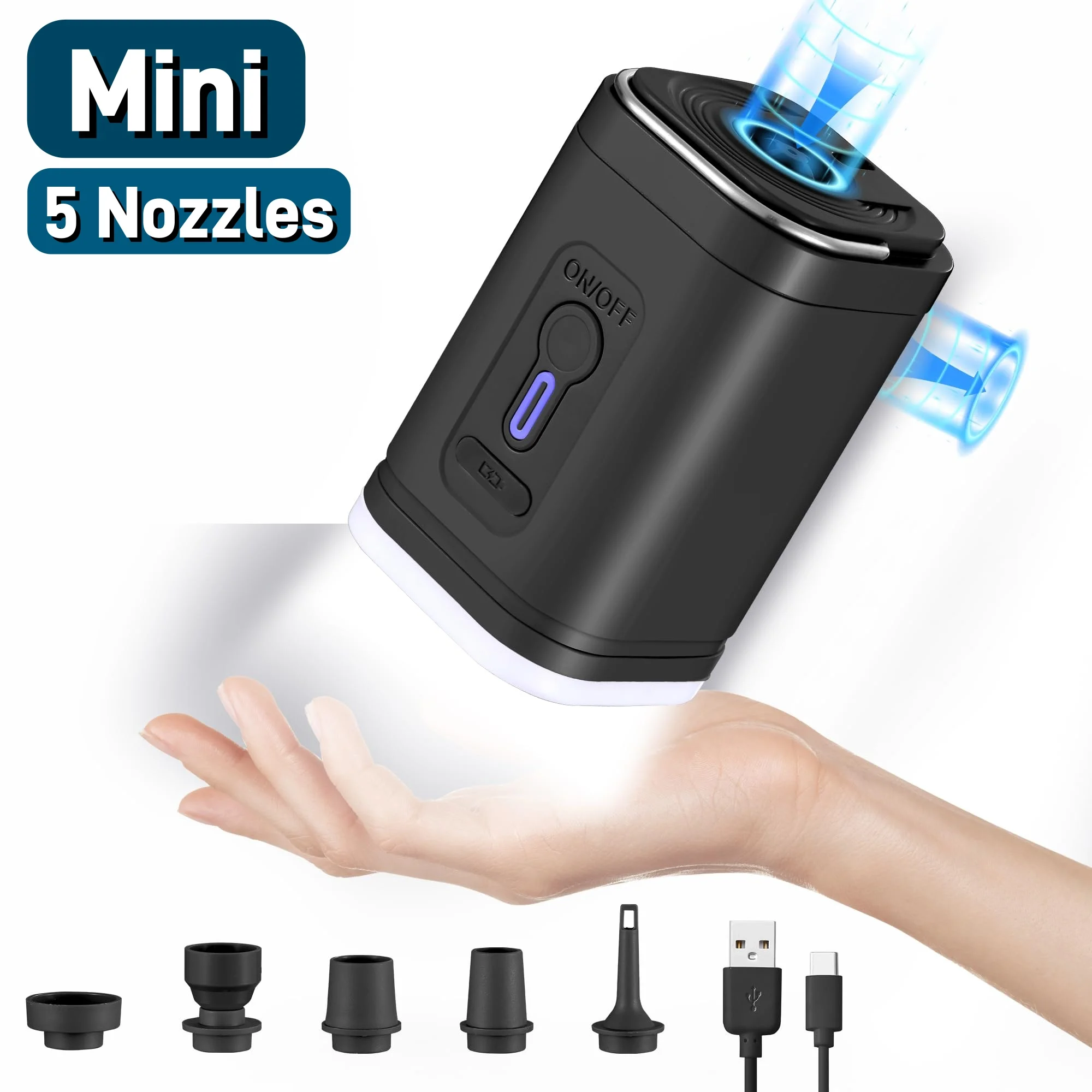 Mini Pompa d'Aria Portatile co - Pool Lounger Inflatable recensione e prezzo