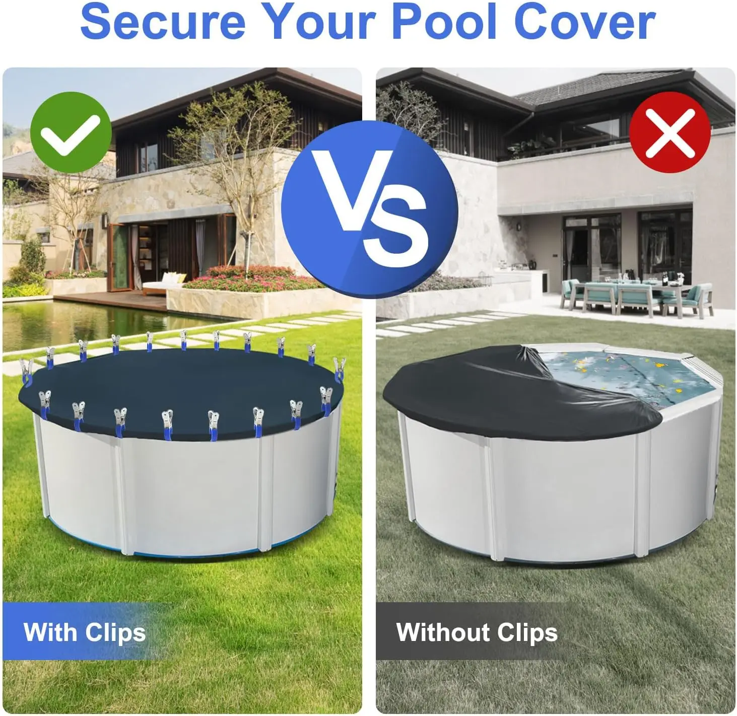 6/12 pezzi clip per copertura  - Pool Ladder Above Ground recensione e prezzo
