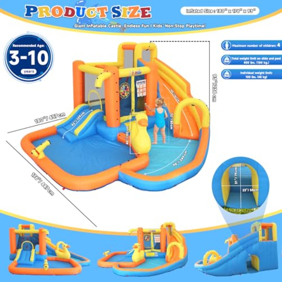 Parco acquatico gonfiabile da  - Water Slide Inflatable recensione e prezzo