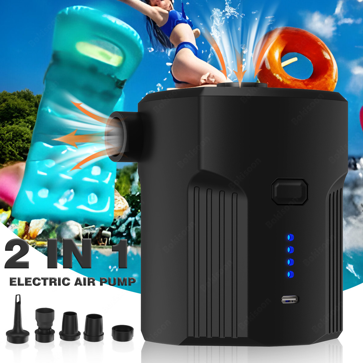 Pompa d'aria elettrica portati - Pool Lounger Inflatable recensione e prezzo